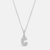 Mini Pave Bubble Initial
