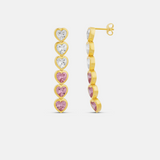 Heart Drop Earrings