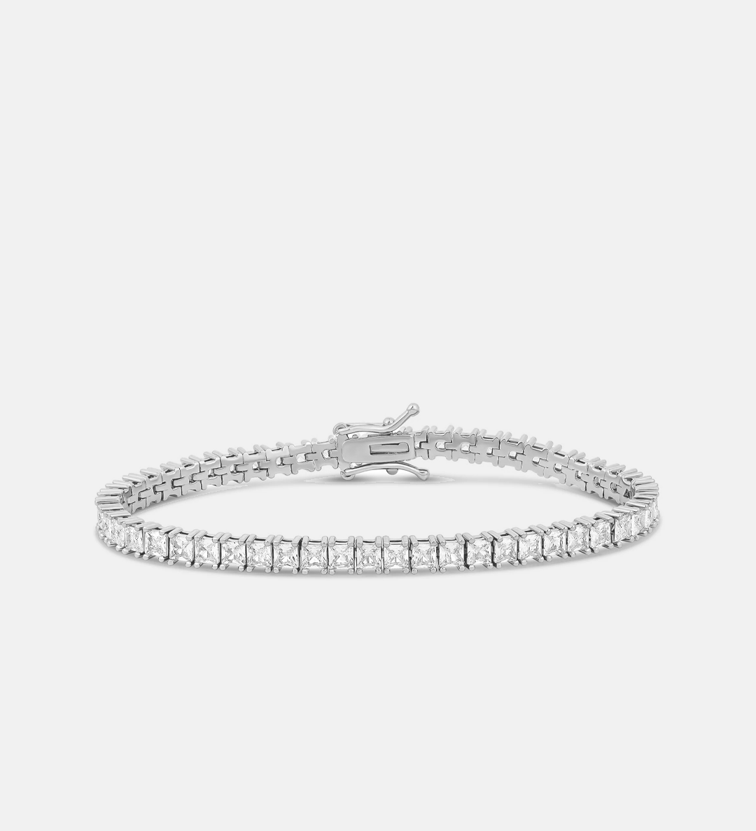 Large Square Tennis Bracelet