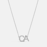 Personalized Pave Two Initial Necklace