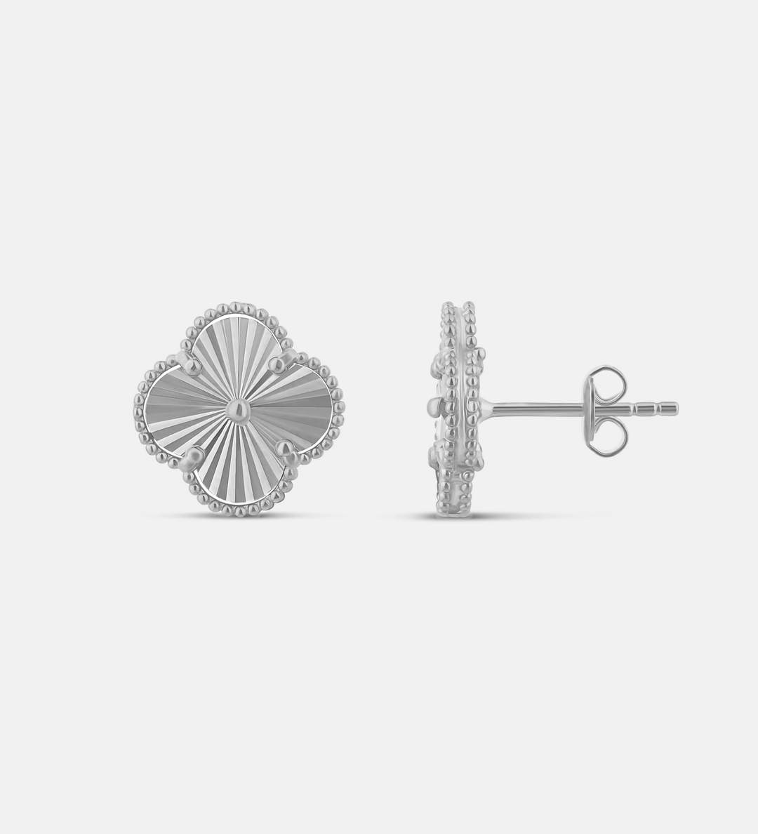 Large Fluted Flower Studs