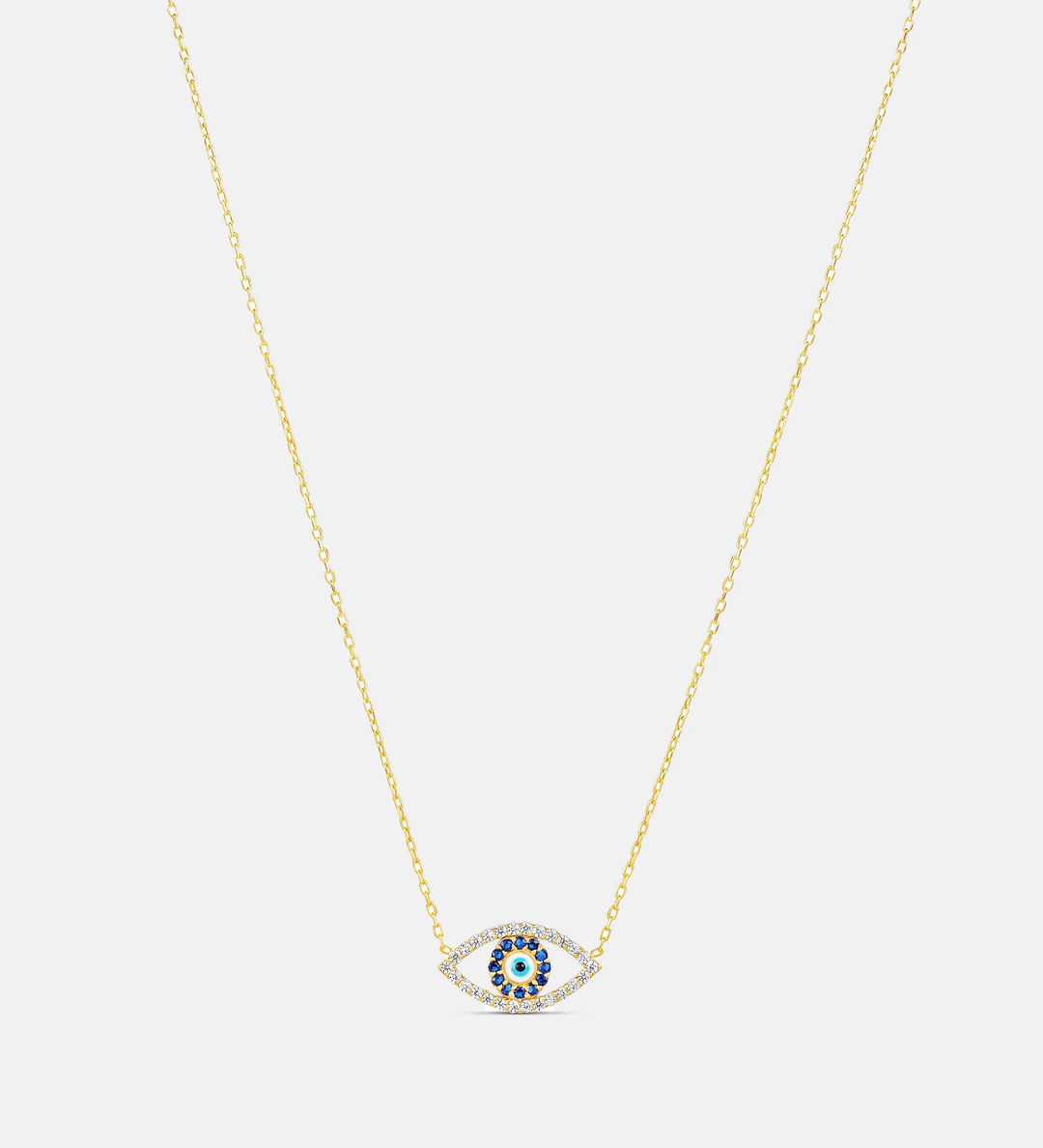 Evil Eye Cut Out Necklace