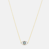 Evil Eye Cut Out Necklace