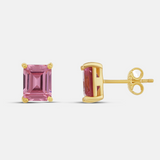 Emerald Prong Studs