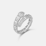 Chunky Pave Snake Ring