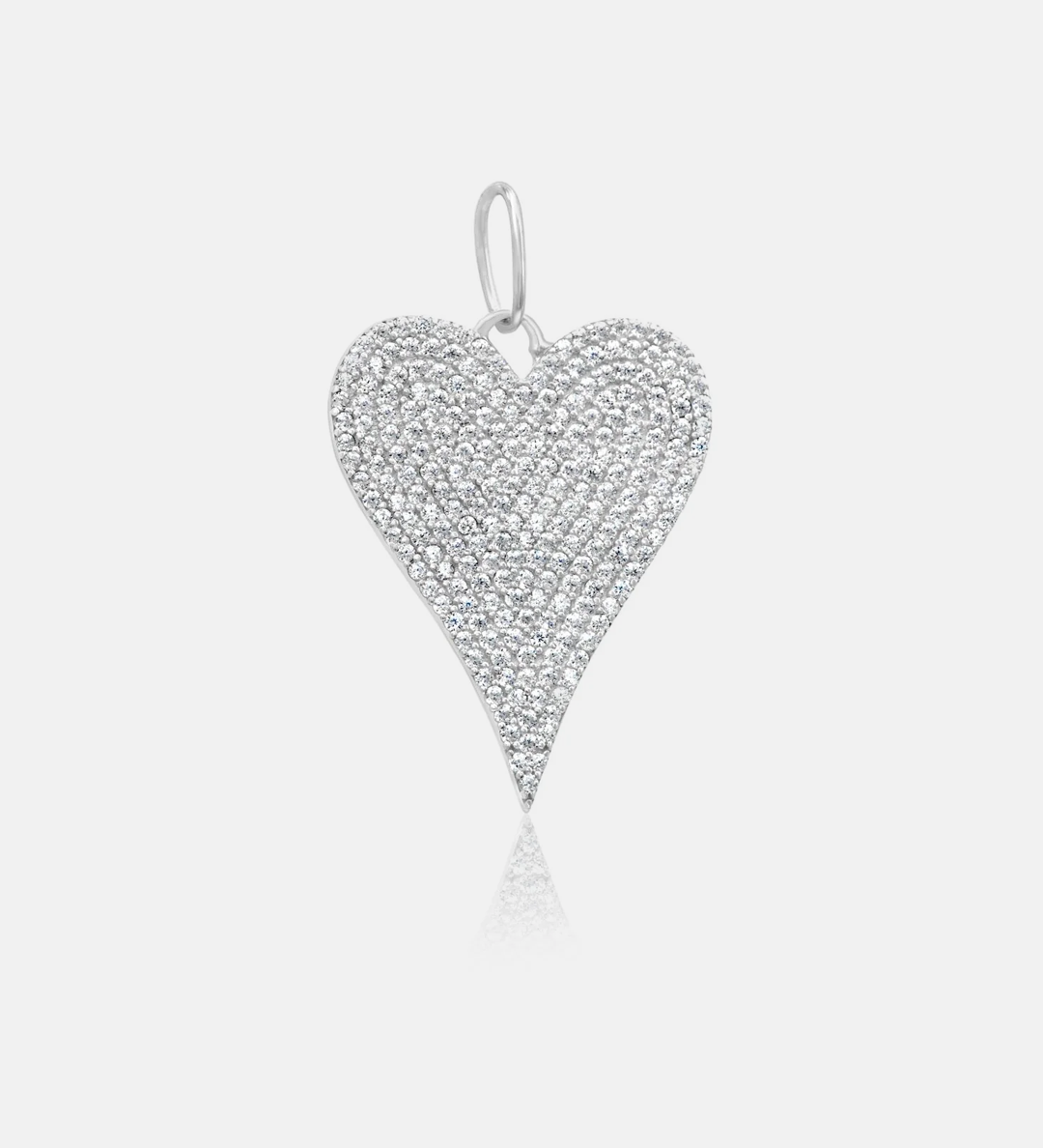 Pave Heart Charm