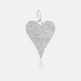 Pave Heart Charm