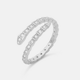 Thin Pave Snake Ring