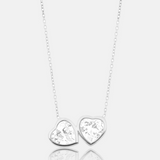 Two Stone Bezel-Set Necklace