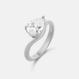 Pear Shape Wave Ring