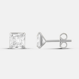 Square Prong-Set Mini Studs