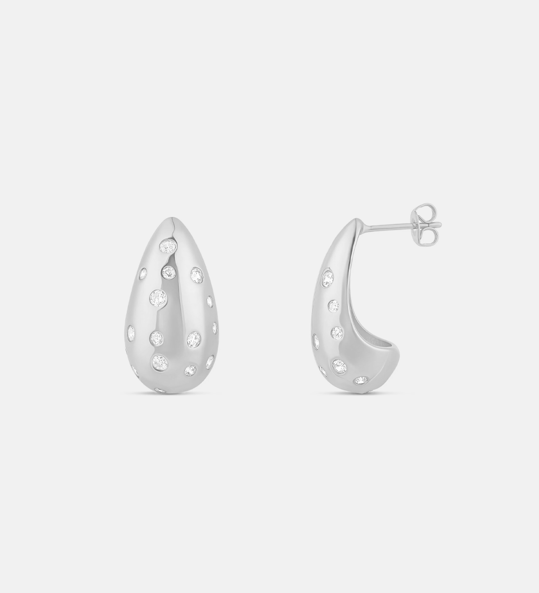 Inlay Tear Drop Earrings