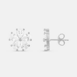 Prong-Set Flower Studs