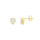Fancy Shape Bezel Set Stud