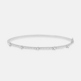Thin Pave Bangle With Star