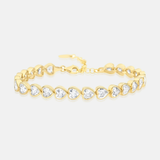 Bezel-Set Heart Tennis Bracelet