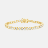 4mm Classic Bezel Set Tennis Bracelet