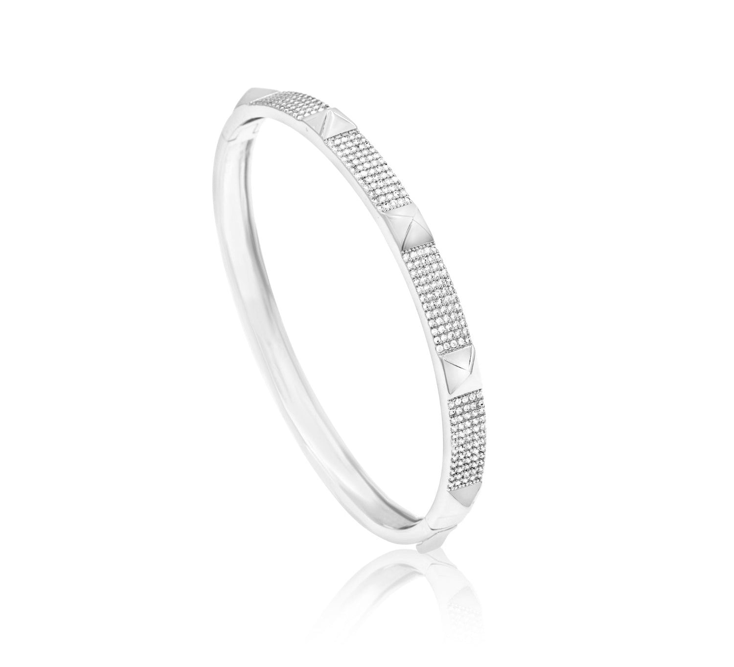 Pave Studded 5 Row Bangle