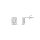 Fancy Shape Bezel Set Stud