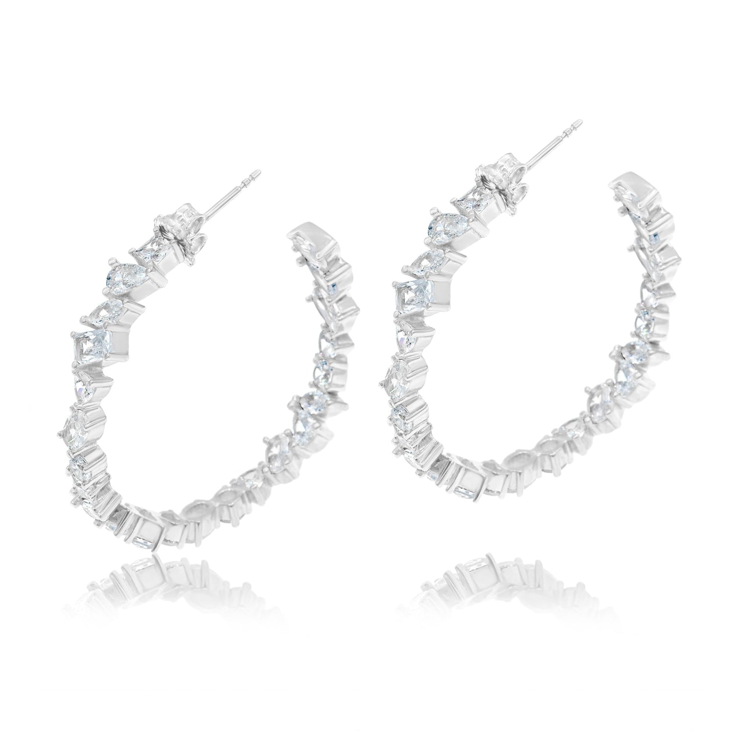 Multi Shape Hoop Earrings