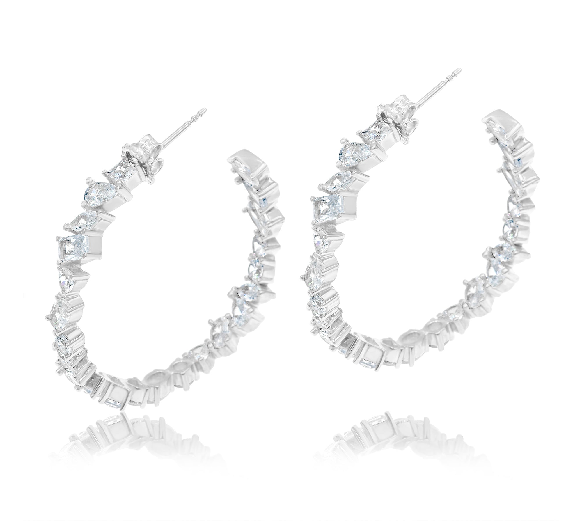 Multi Shape Hoop Earrings