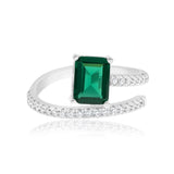 Half Way Around Emerald Statement Ring