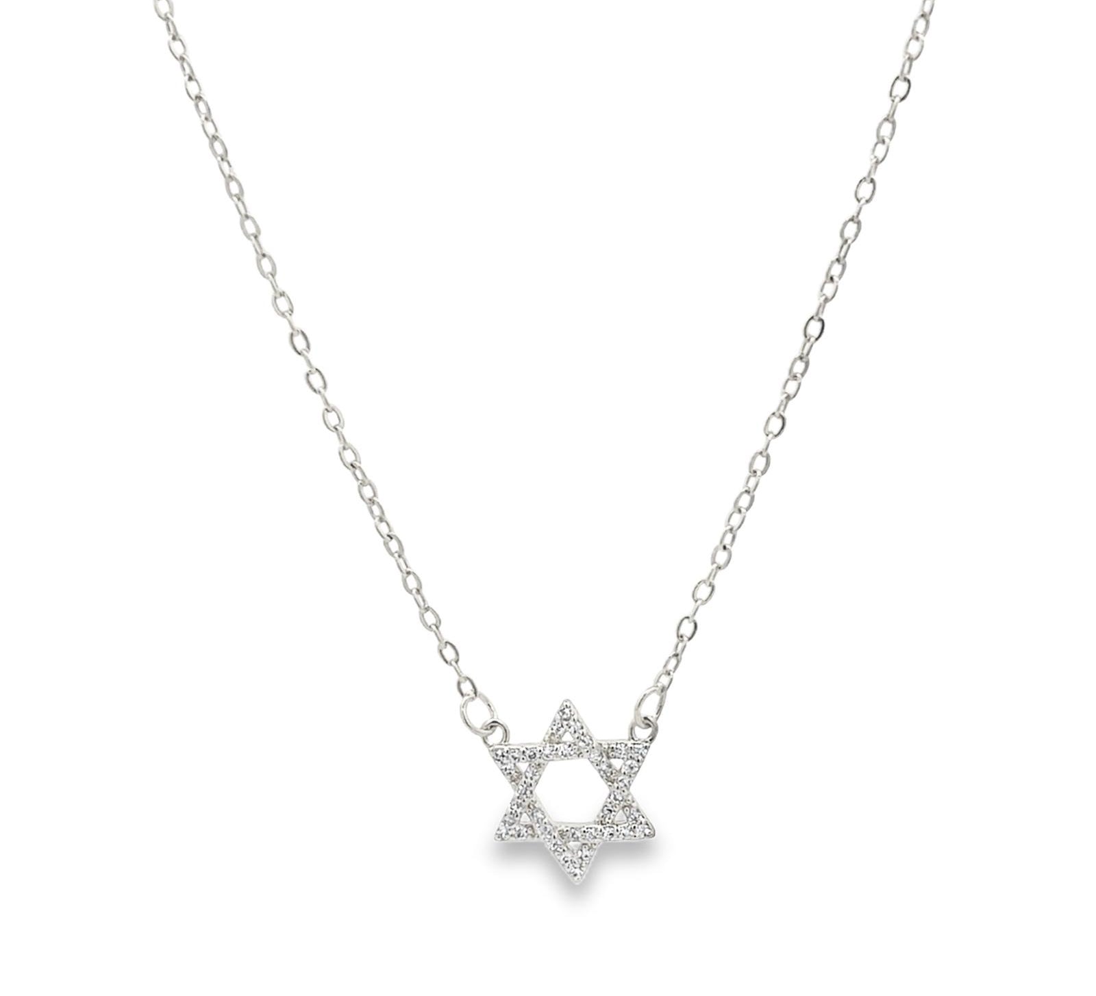 Pave Star of David Necklace