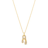 Initial Letter Retro Necklace