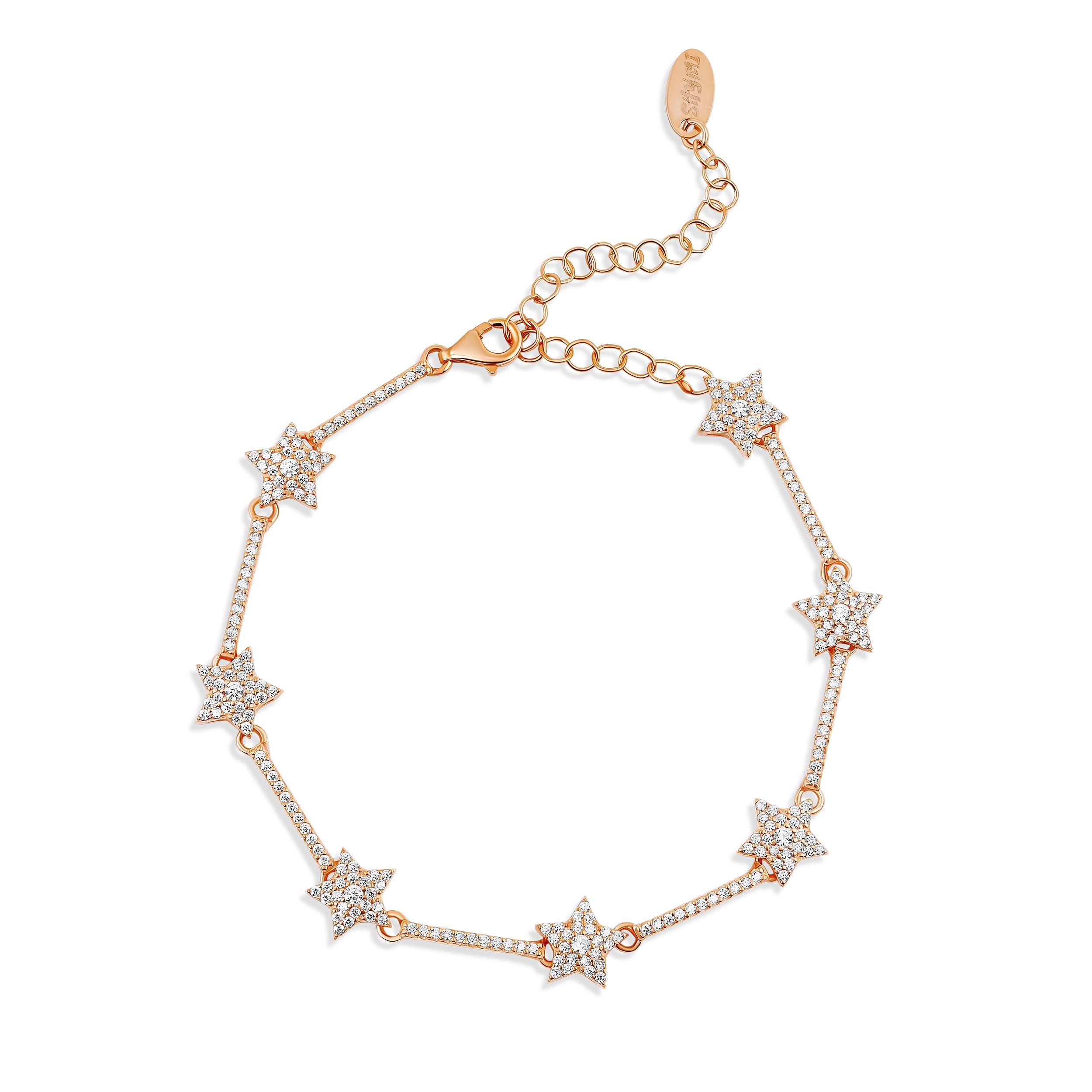 Pave Star Tennis Bracelet