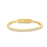 Round Bezel Open Bangle