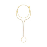 Pave Tennis Hand Chain