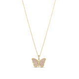 Pave Butterfly Necklace