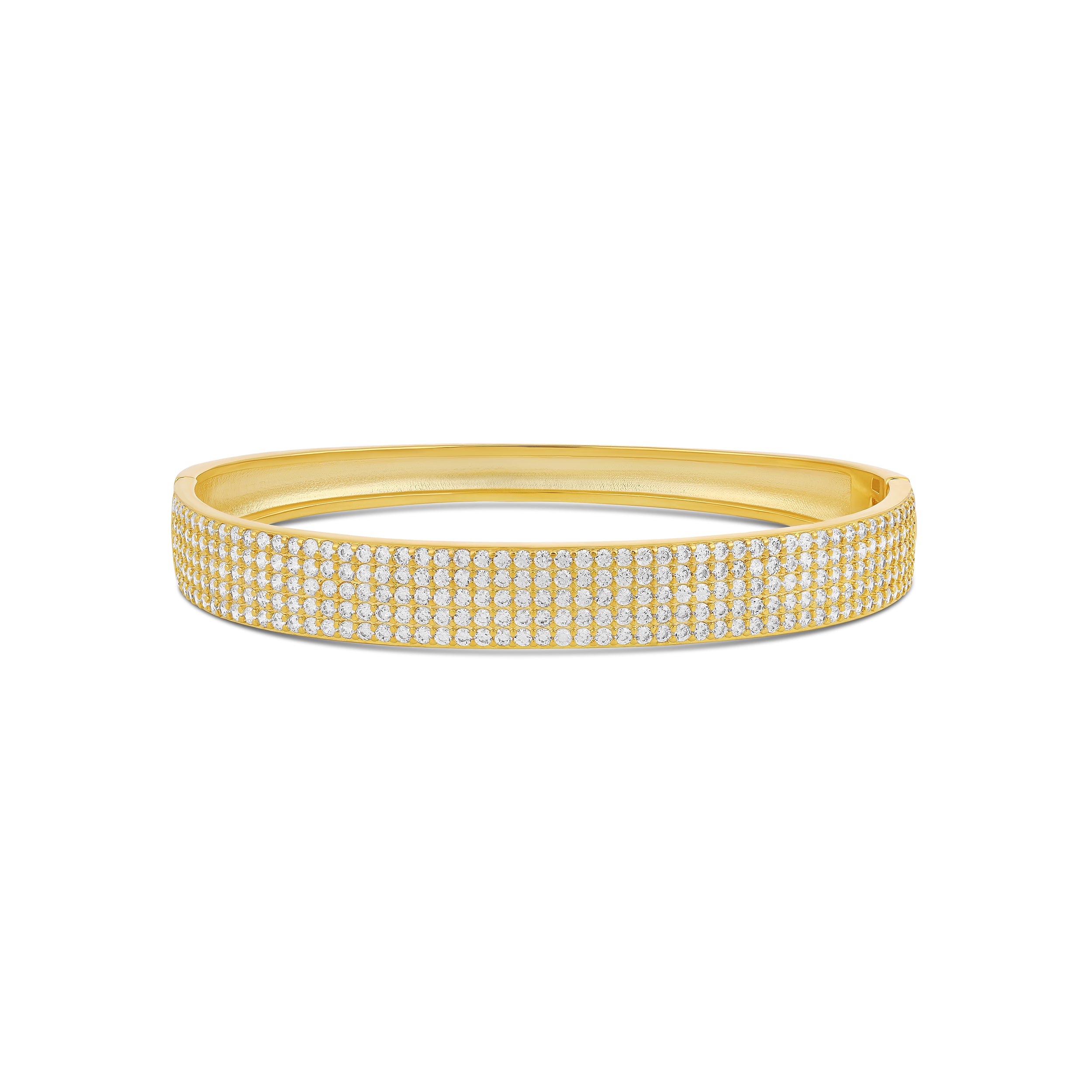 Wide Pave Bangle