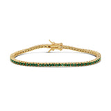 Classic 2mm Emerald Tennis Bracelet