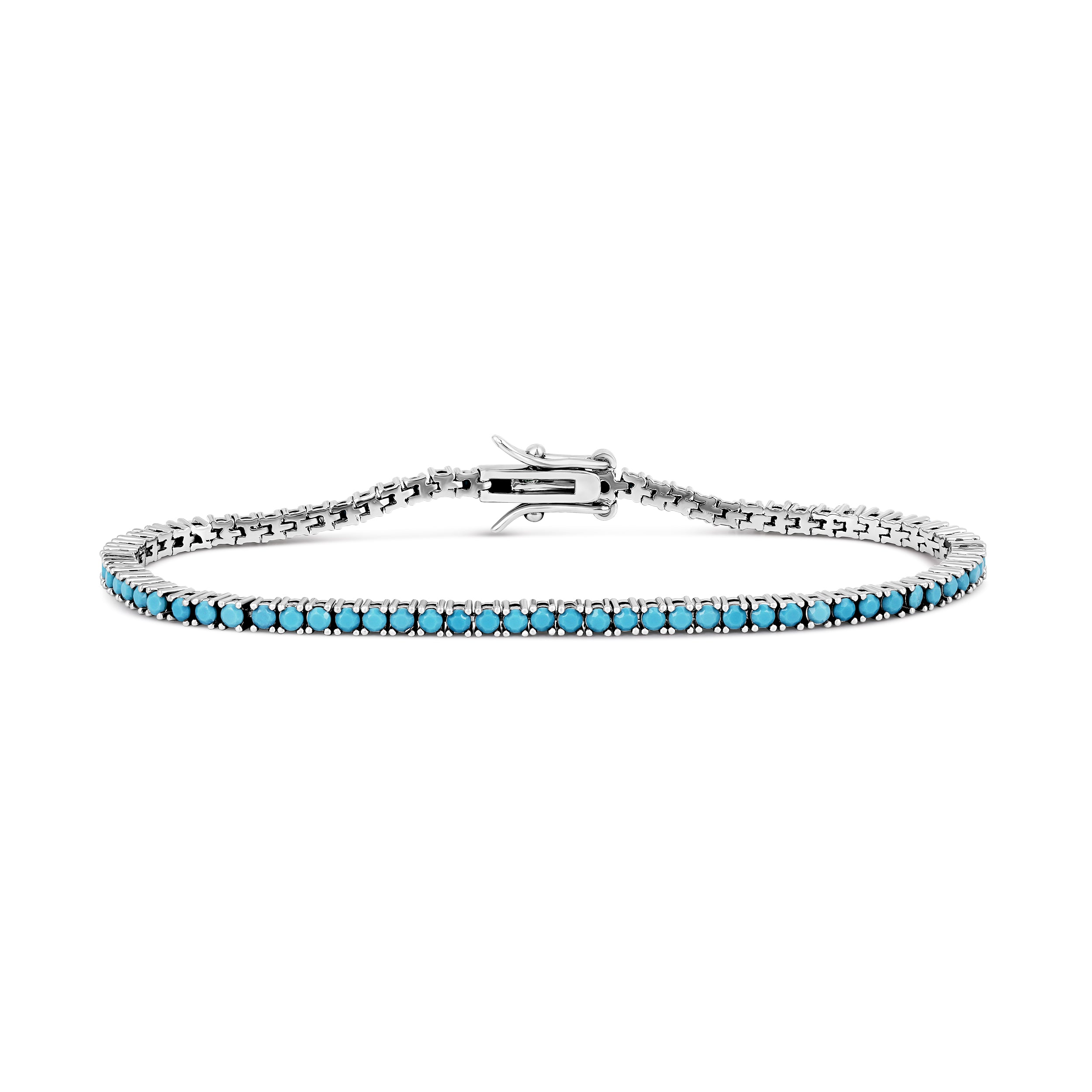 Classic 2mm Turquoise Tennis Bracelet