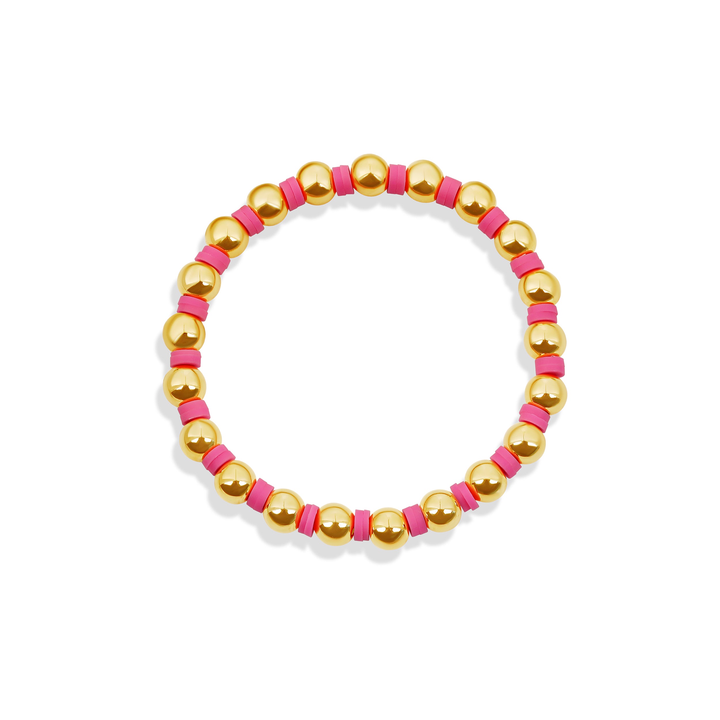 Elastic Beaded Colored Bracelet