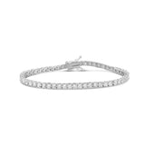 Four Prong 3mm Round Tennis Bracelet