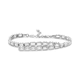 Emerald Bezel Set Statement Tennis Bracelet