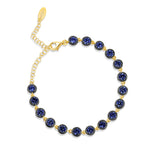 Round Victorian Style Tennis Bracelet