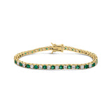 Alternating Color Tennis Bracelet