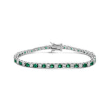 Alternating Color Tennis Bracelet