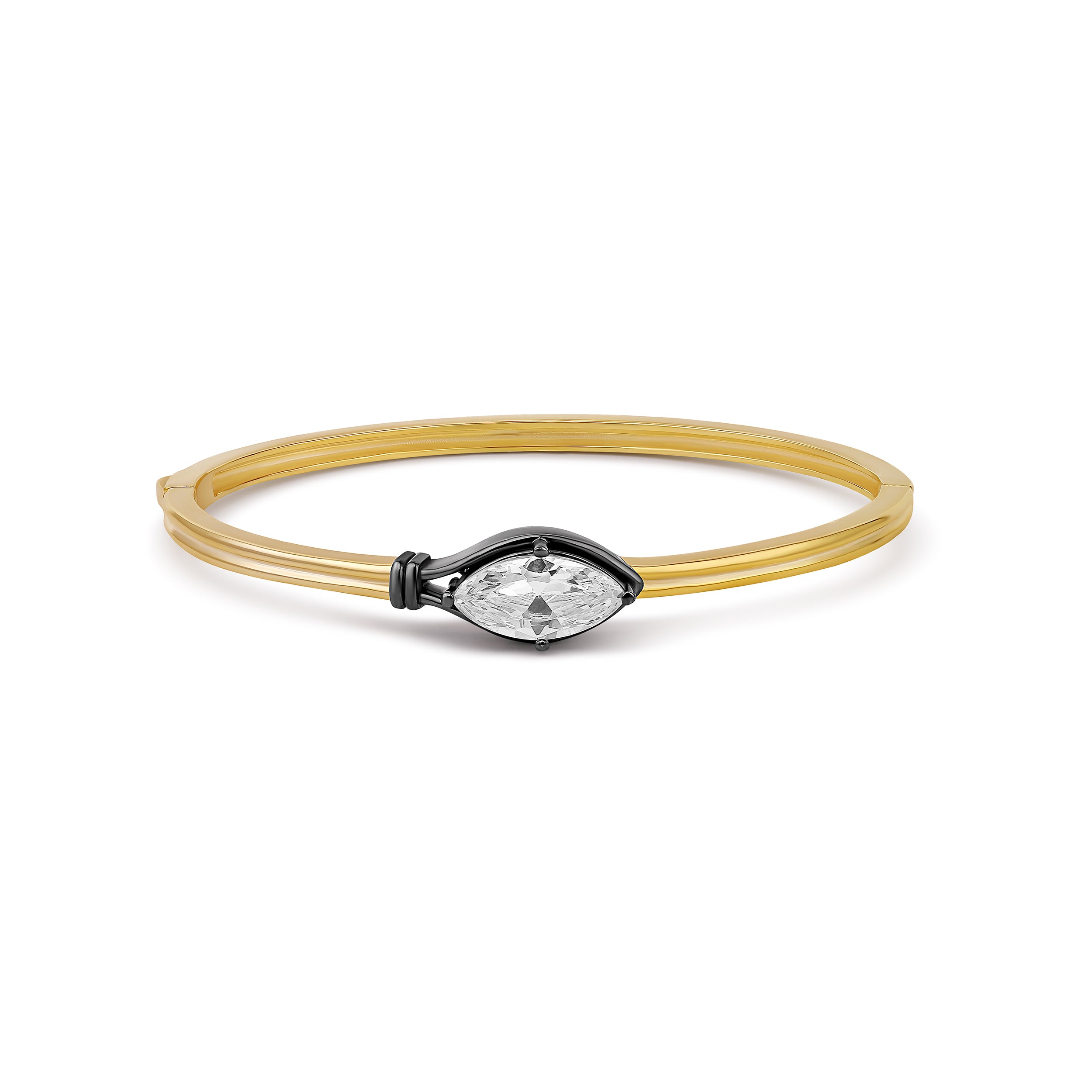 Marquise Center Stone Bangle
