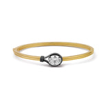Oval Center Stone Bangle