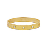 Round Stone Bangle