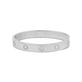 Round Stone Bangle