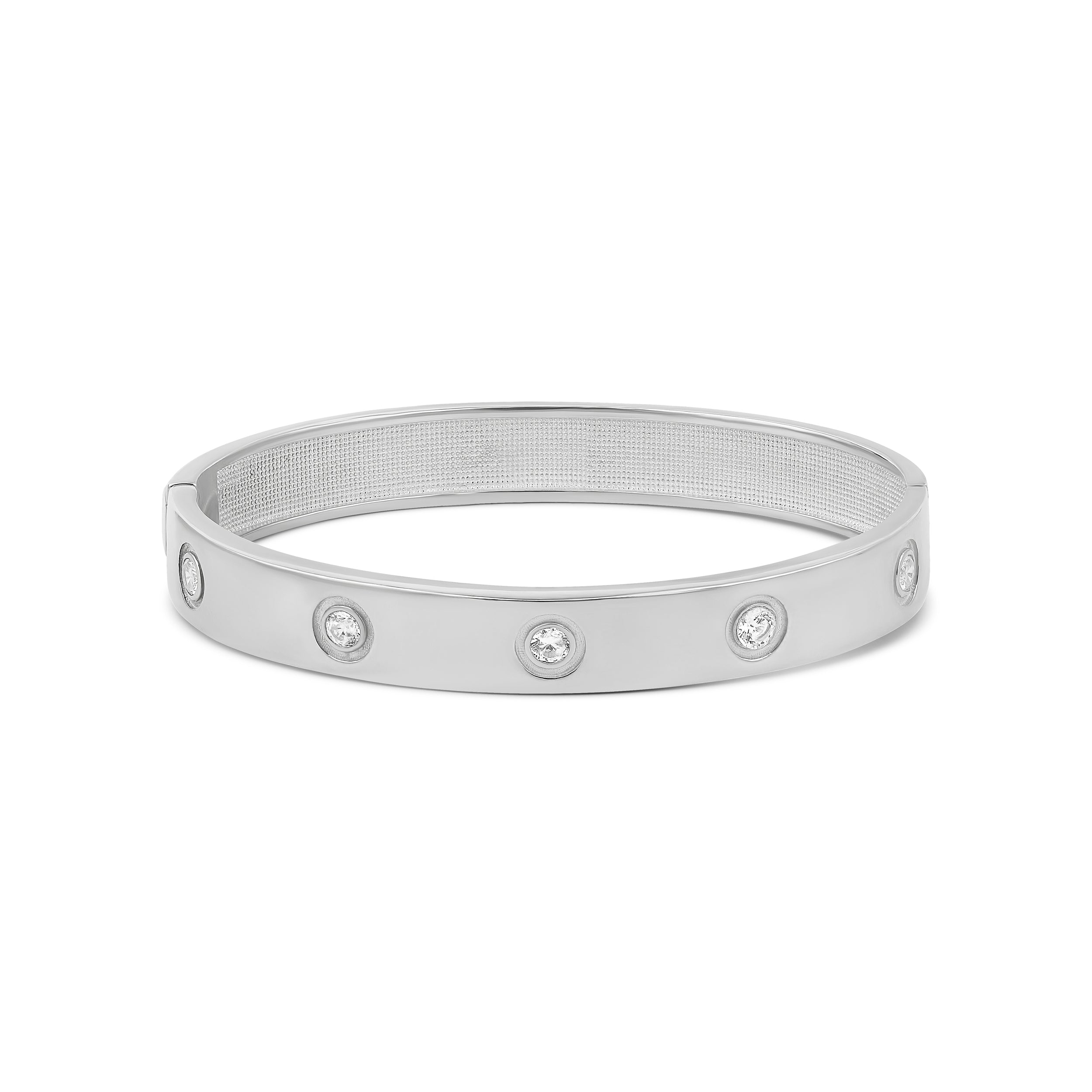 Round Stone Bangle