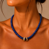 Lapis and Rondel Necklaces