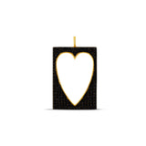 Open Pave Heart Tag