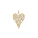 Pave Heart Charm