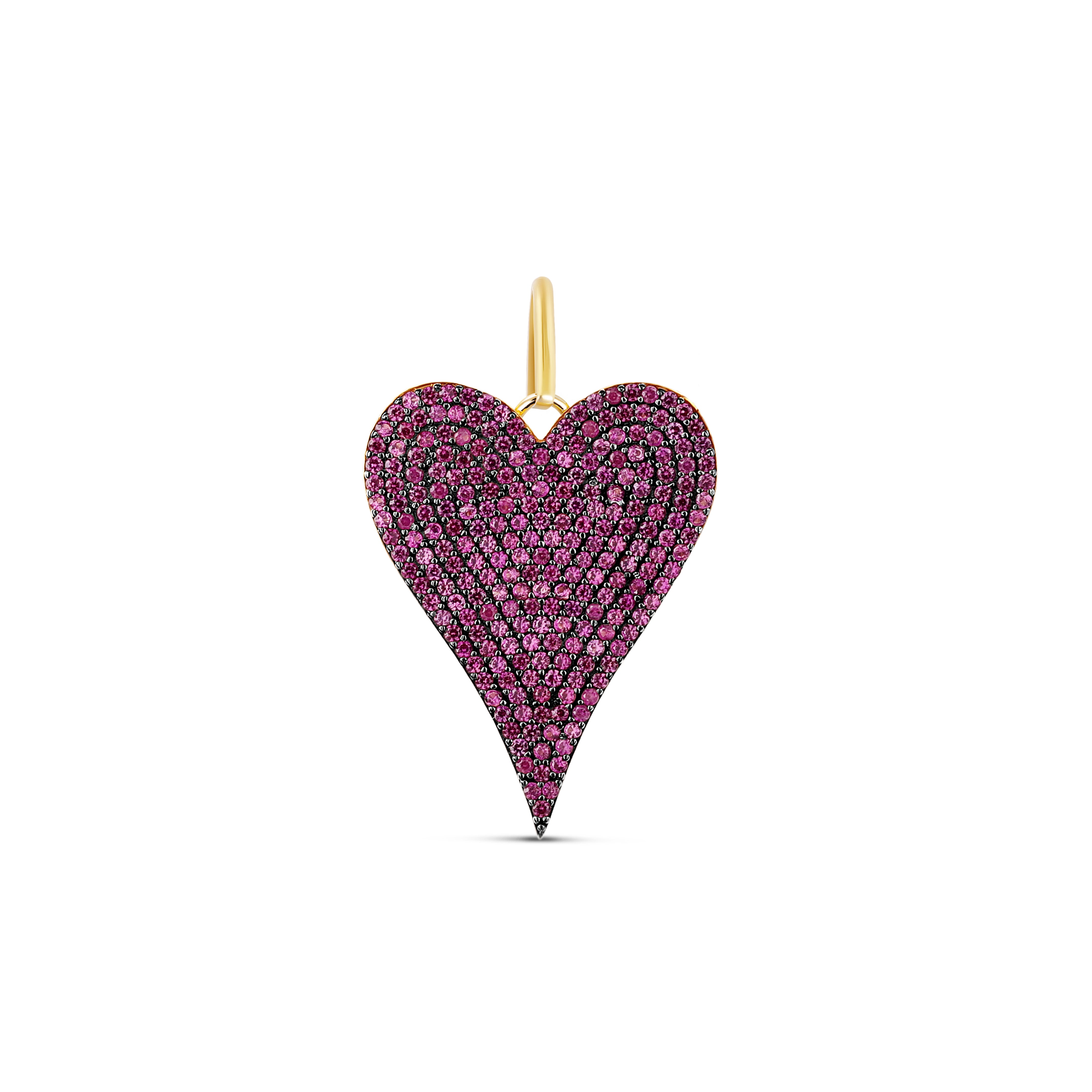 Pave Heart Charm